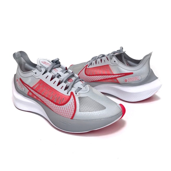 Nike Red Gray White Zoom Gravity Running Sneakers - Picture 1 of 14